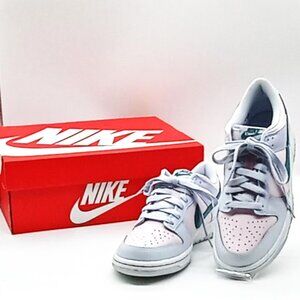 Youth Nike Dunk Low Sneaker Shoe Teal /Gray "Youth Boys 5.5 " NEW WITHOUT TAGS